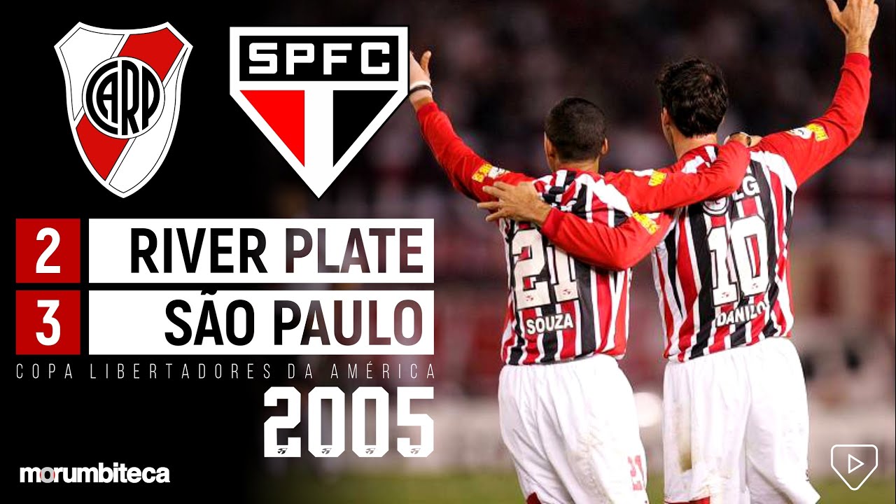 River Plate 2x3 São Paulo - 2005 - NOITE MONUMENTAL COM SHOW E VAGA NA FINAL DA LIBERTADORES!