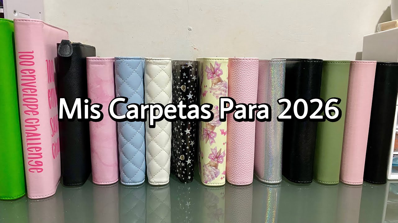 MIS CARPETAS PARA 2026 😍 #sistemadesobres #ahorro 