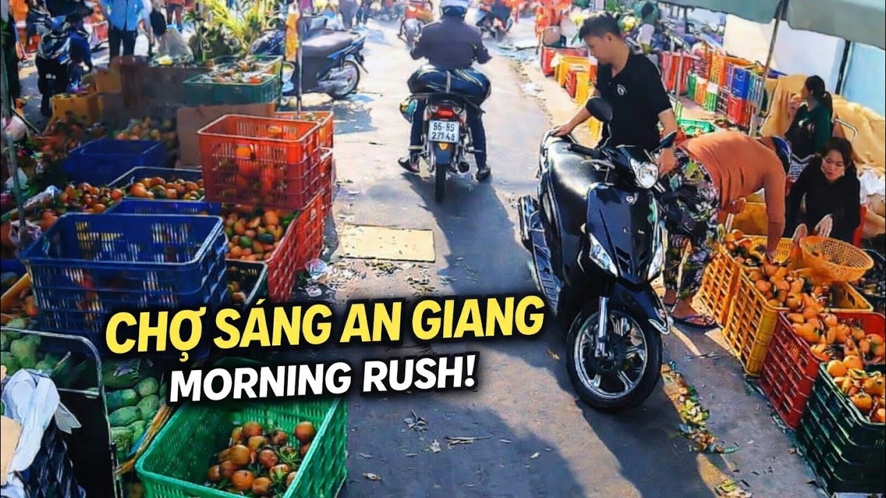 Chợ Sáng An Giang Đông Nghẹt | Morning Rush Vietnam