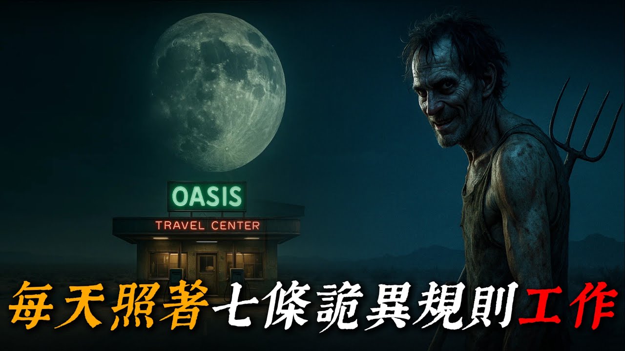 我在一間偏僻加油站擔任夜班員工，這裡有一份必須遵守的規則清單💡燈下怪談💡