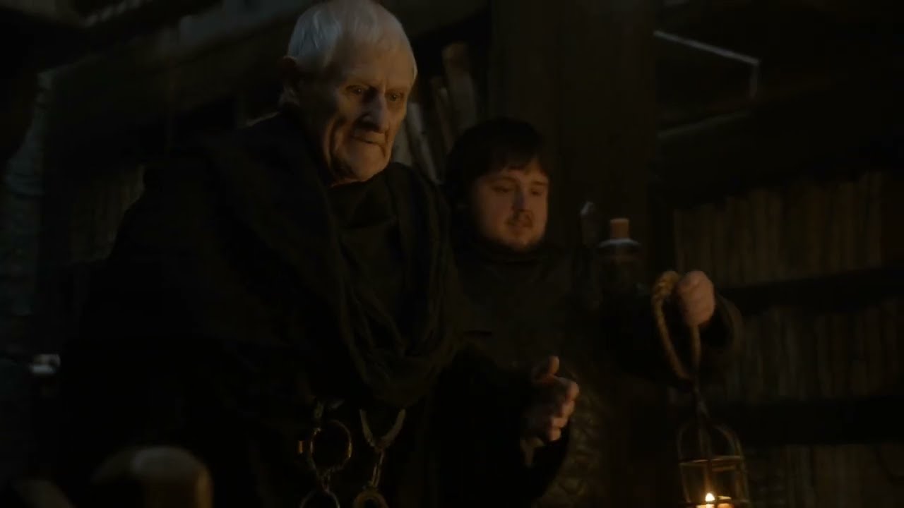 Sam and Maester Aemon have a talk in Castle Black's Library | Game of Thrones