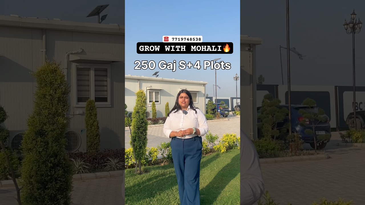 Grow With Mohali | Start Your Journey as Builder | S+4 Pass 250 Gaj plot near airport #shorts