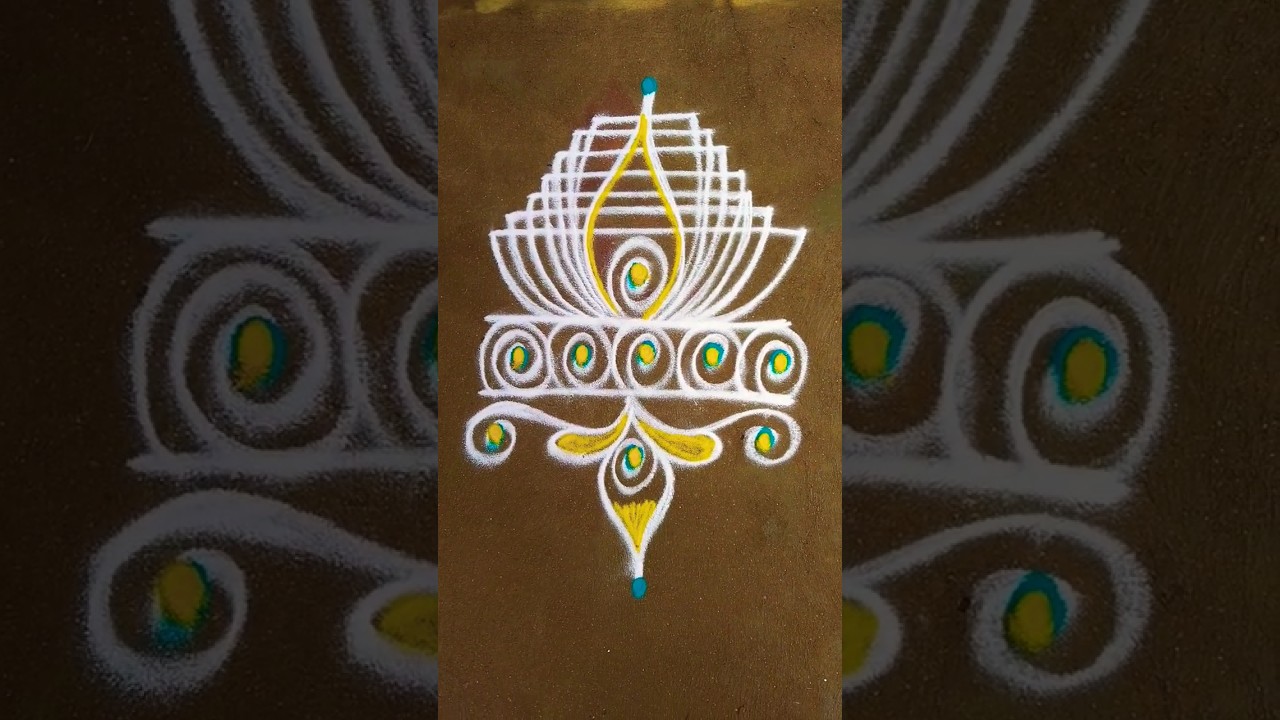 Aadi velli lotus kolam/Friday rangoli kolam/Aadi madham kolangal/muggulu/@thenmozhirangolis8602