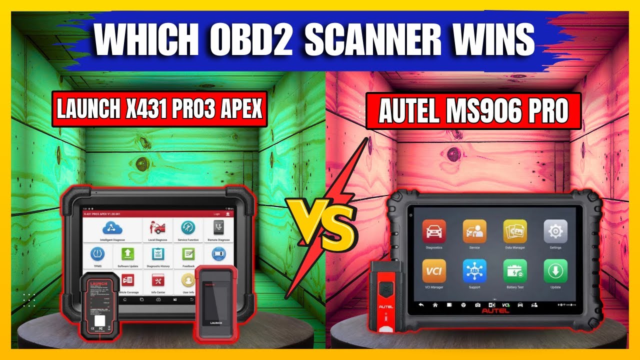 LAUNCH X431 PRO3 APEX vs. Autel MS906Pro &ndash; Which OBD2 Scanner One Wins?
