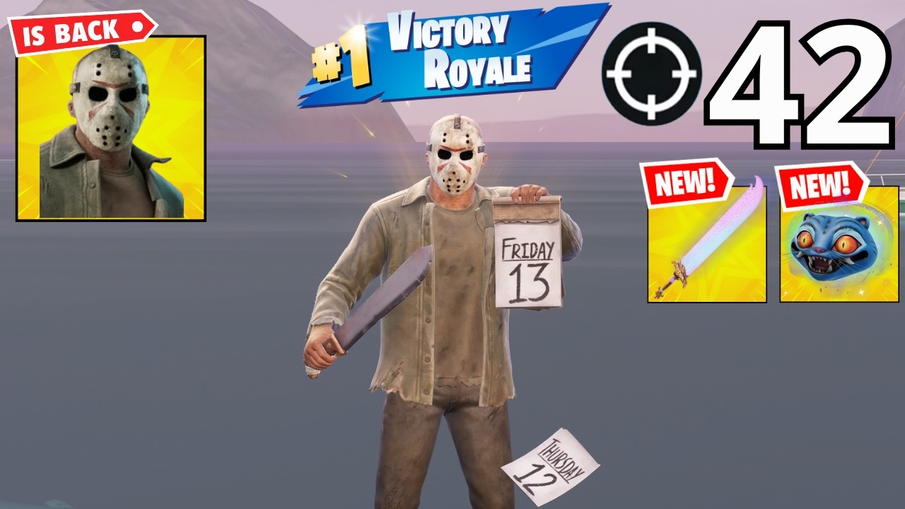 42 Elimination JASON Gameplay Wins Zero Build (NEW FORTNITE CHAPTER 7 SEASON 1)