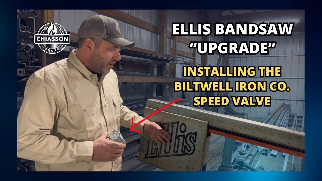 Ellis Bandsaw upgrade@biltwellironco #chiassonsmoke #diyprojects #welding