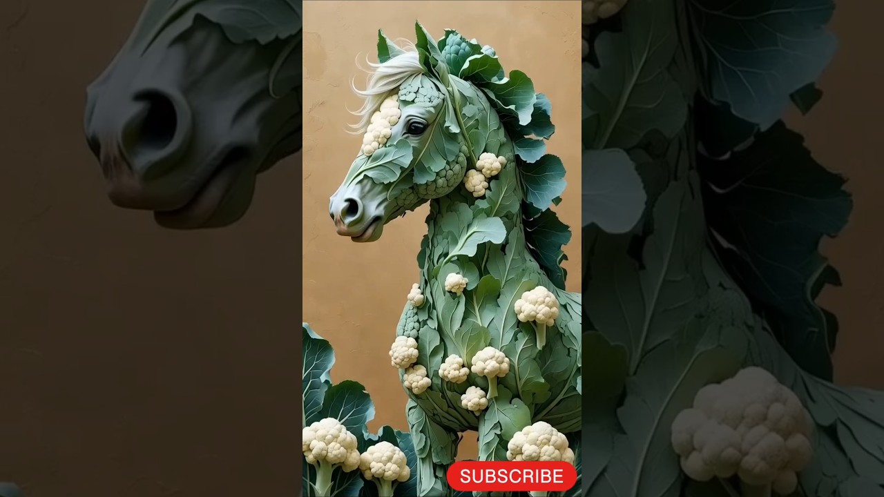 I Made A Horse Out Of Vegetables| 