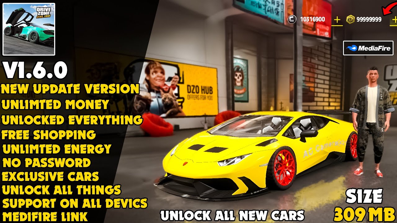 🔥 NEW UPDATE Drive Zone Online Mod APK 1.6.0 &ndash; Unlimited Money 😱 Cars Unlocked Terbaru 2026
