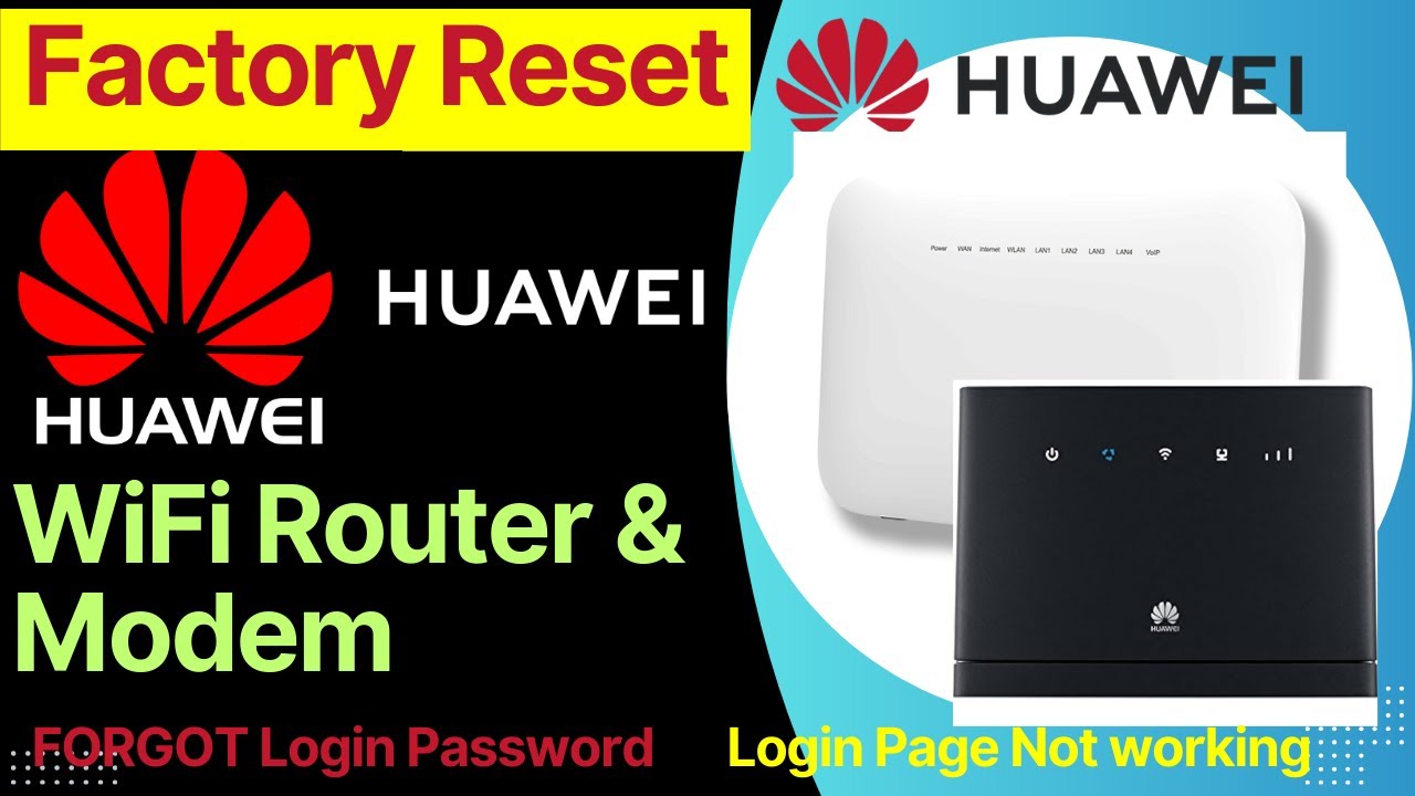 Сброс настроек маршрутизатора и оптоволоконного модема Huawei до заводских, если забыл пароль | С...