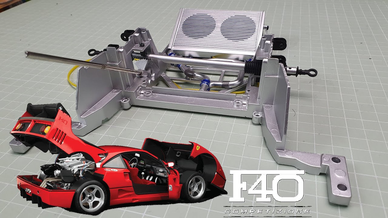 Build the Ferrari F40 Competizione - Part 41-44 - Radiator, Sound System and Steering Components