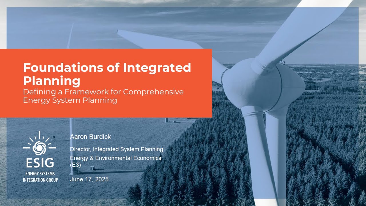 Webinar Integrated Planning Foundations, Optimization, Guidebook