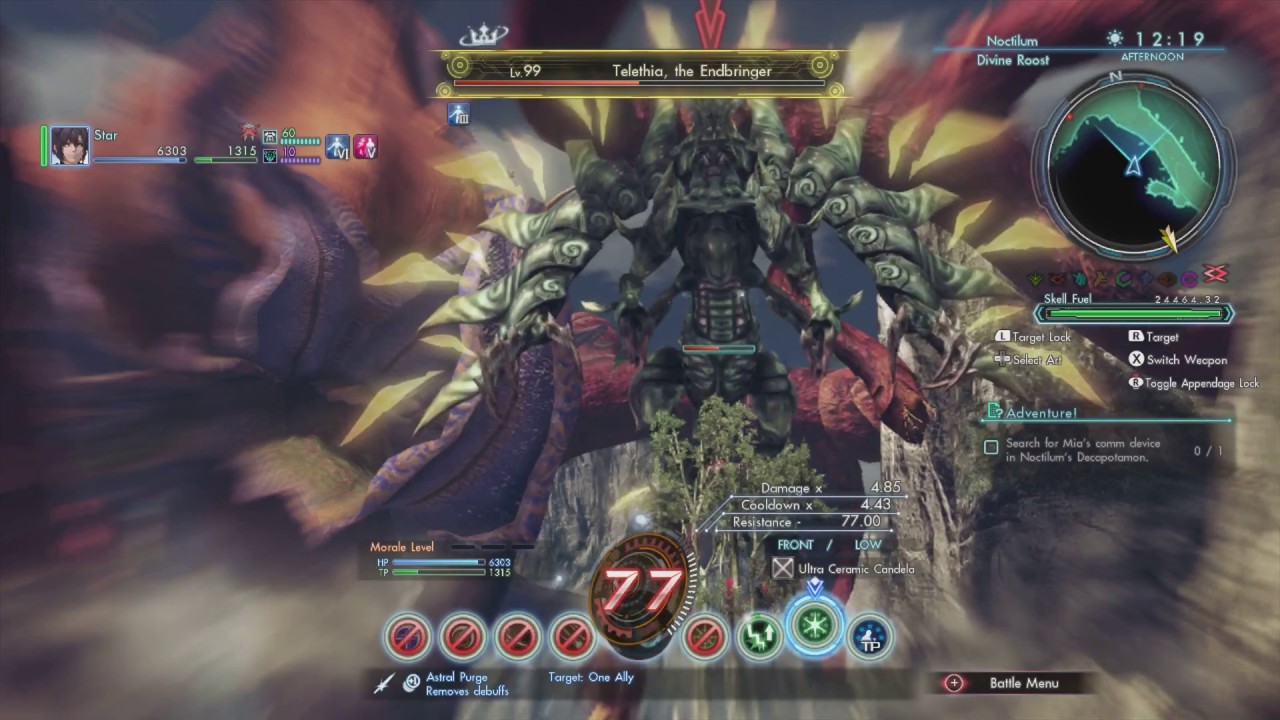 Xenoblade Chronicles X - Telethia, the Endbringer On Foot Solo Melee Only (Photon Saber)