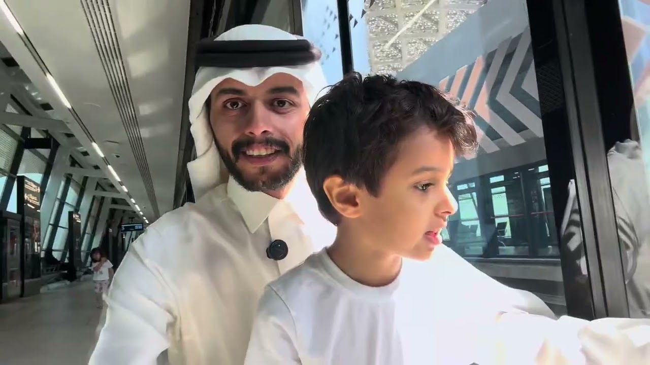 رحنا المالية KAFD بقطار الرياض Riyadh Metro 🚈