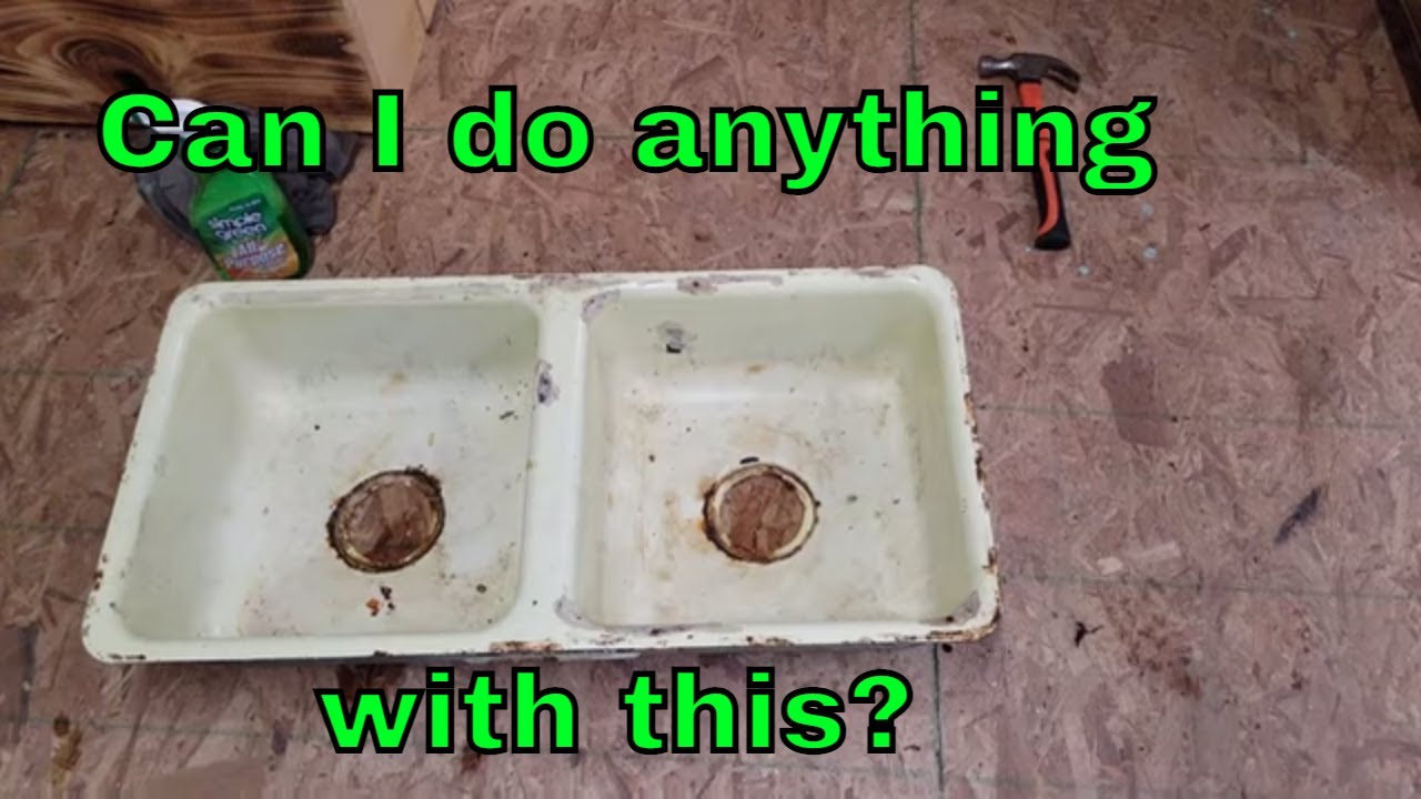 Tiny House Build-Reclaimed Kitchen Sink