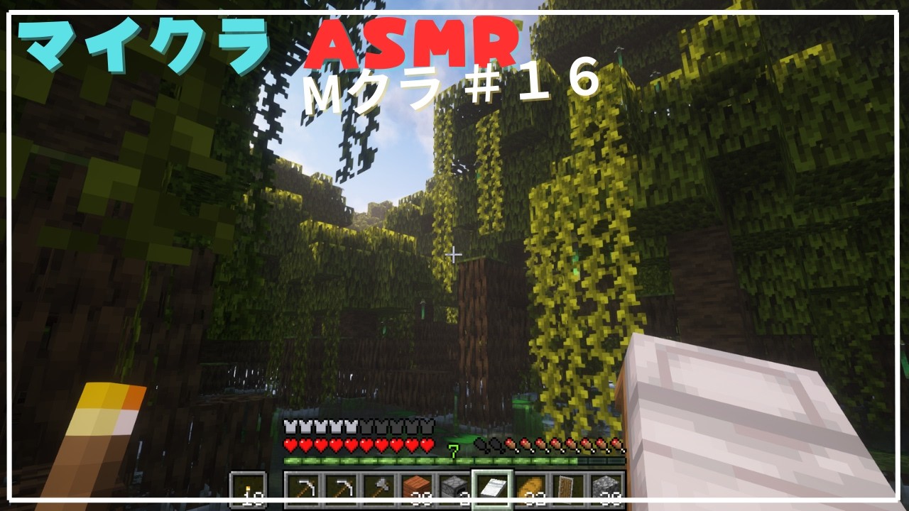 【Minecraft ASMR】【サバイバル】【Mクラ＃１６】冒険のために装備を整える