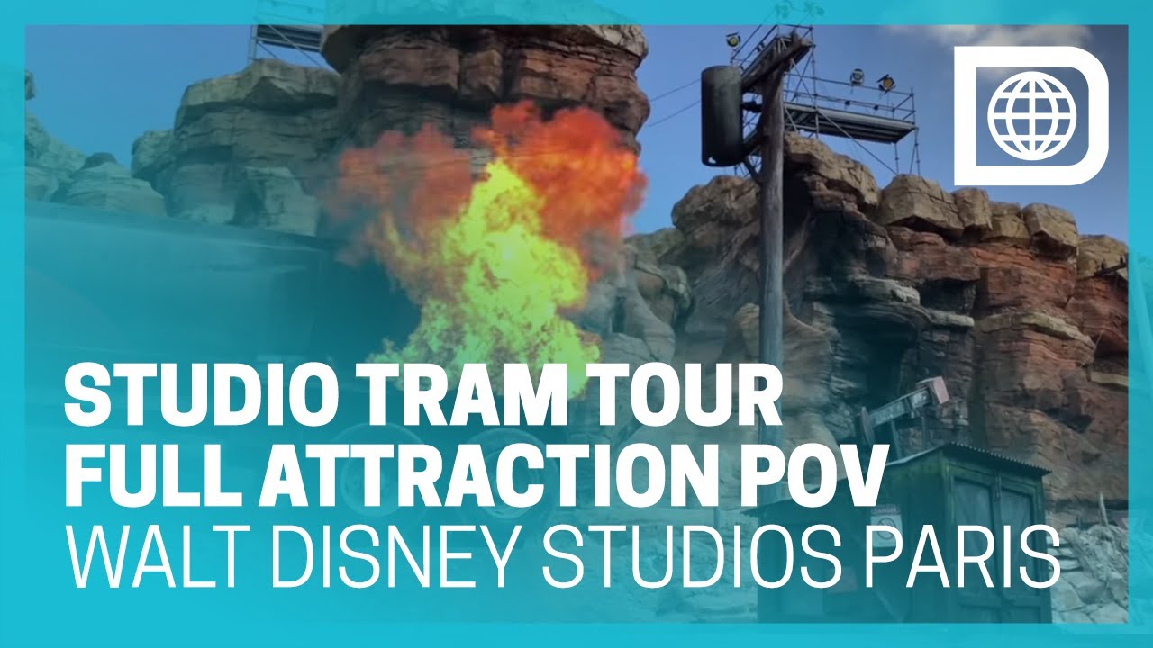 Studio Tram Tour - Full Attraction POV - Walt Disney Studios Paris