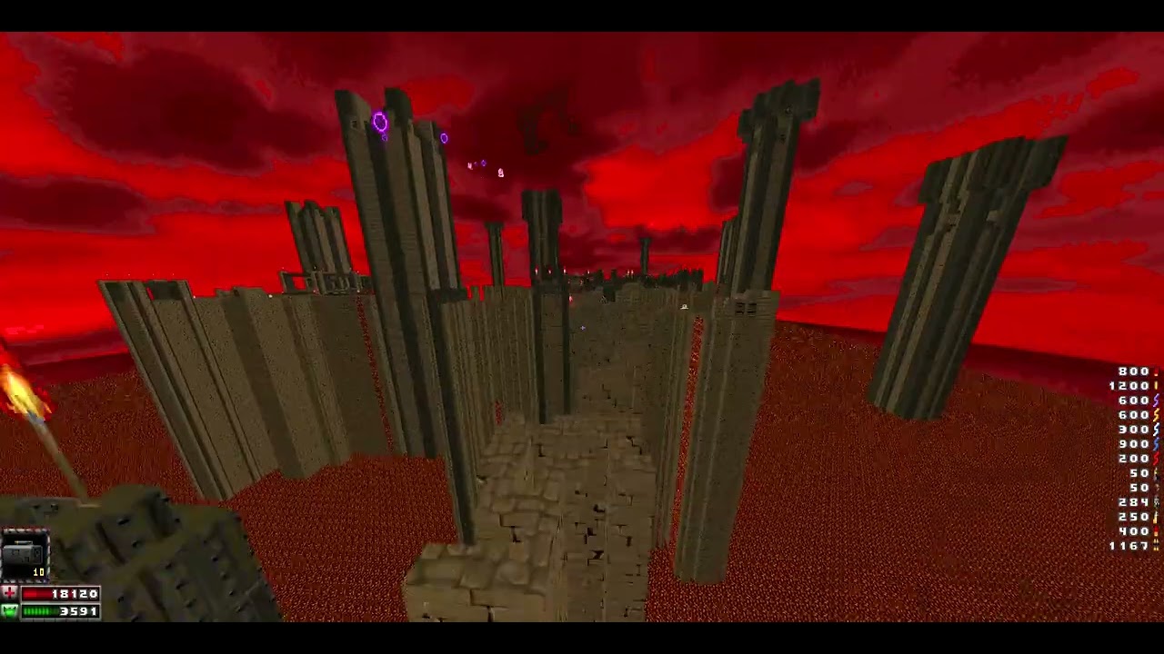 Doom II: Russian Overkill vs Human-Demons v1.6 - MAP05: Precarious (Sunder)