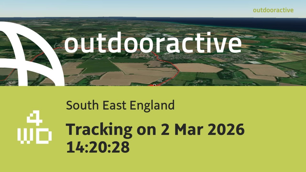 offroad route in South East England: Tracking on 2 Mar 2026 14:20:28