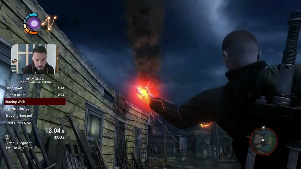 Infamous 2 Evil Karma Flood Town Speedrun in 33:16