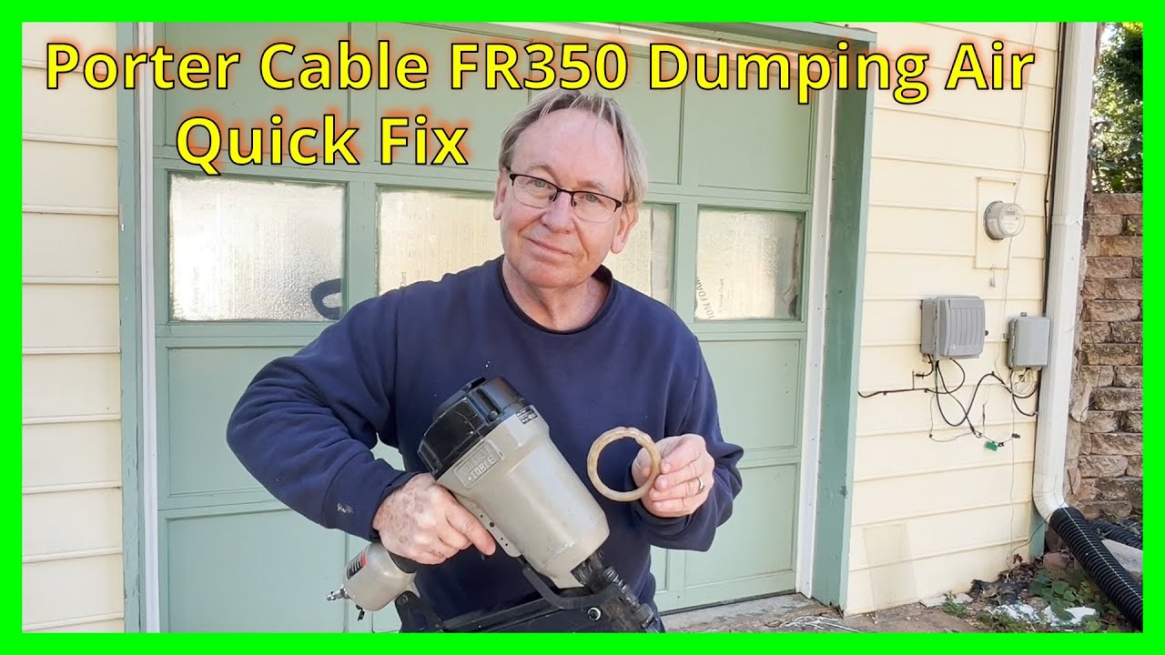 Fix Porter Cable FR350A Nail Gun Leaking Air Repair in 5 Minutes