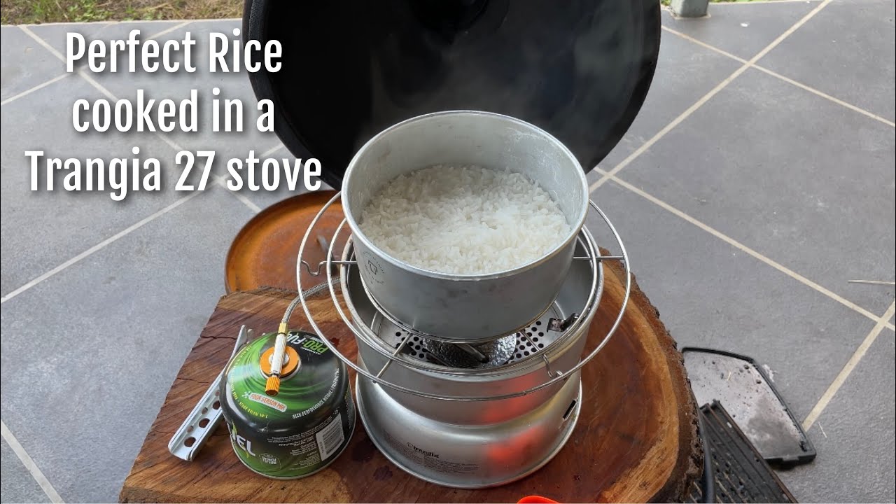 Cooking perfect rice on a Trangia 27 stove!