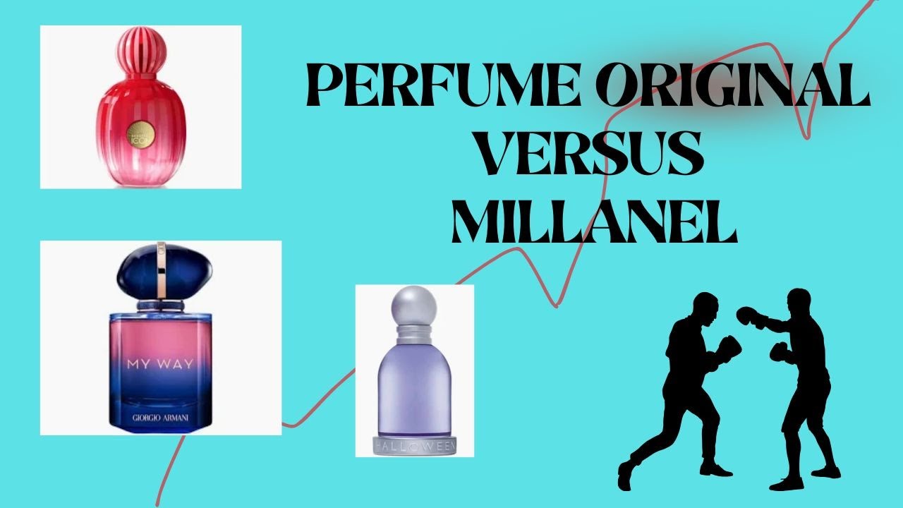 Perfumes Millanel versus original ‐ Halloween - My way Parfum - Icon Antonio Banderas