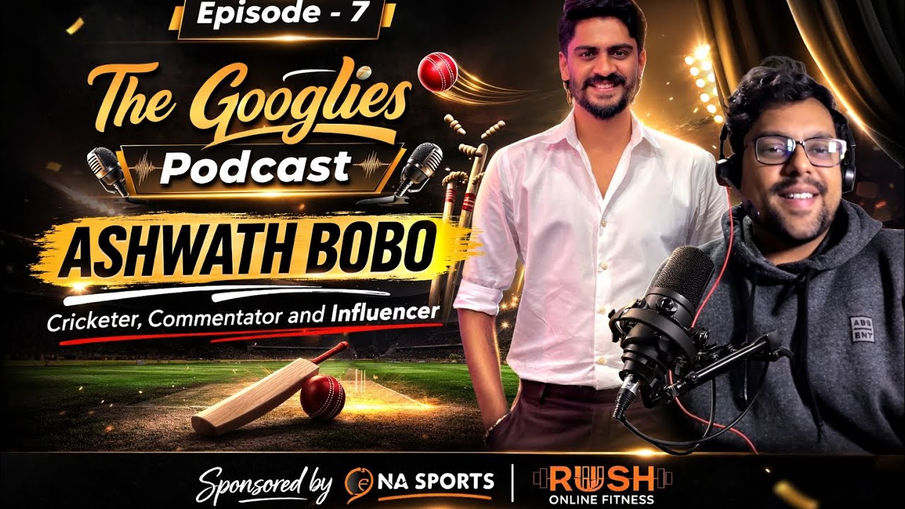 From the CREASE 🏏 to the COMMENTARY BOX 🎤|ASHWATH BOBO Unflitered| The Googlies Podcast - Episode 7