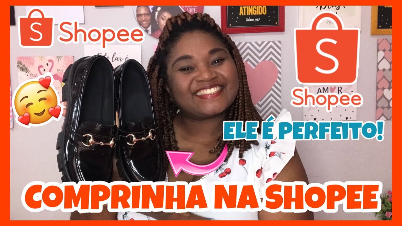 COMPRINHA NA SHOPEE|COMPREI O SAPATO QUE EU TANTO QUERIA|MOCASSIM TRATORADO🛍