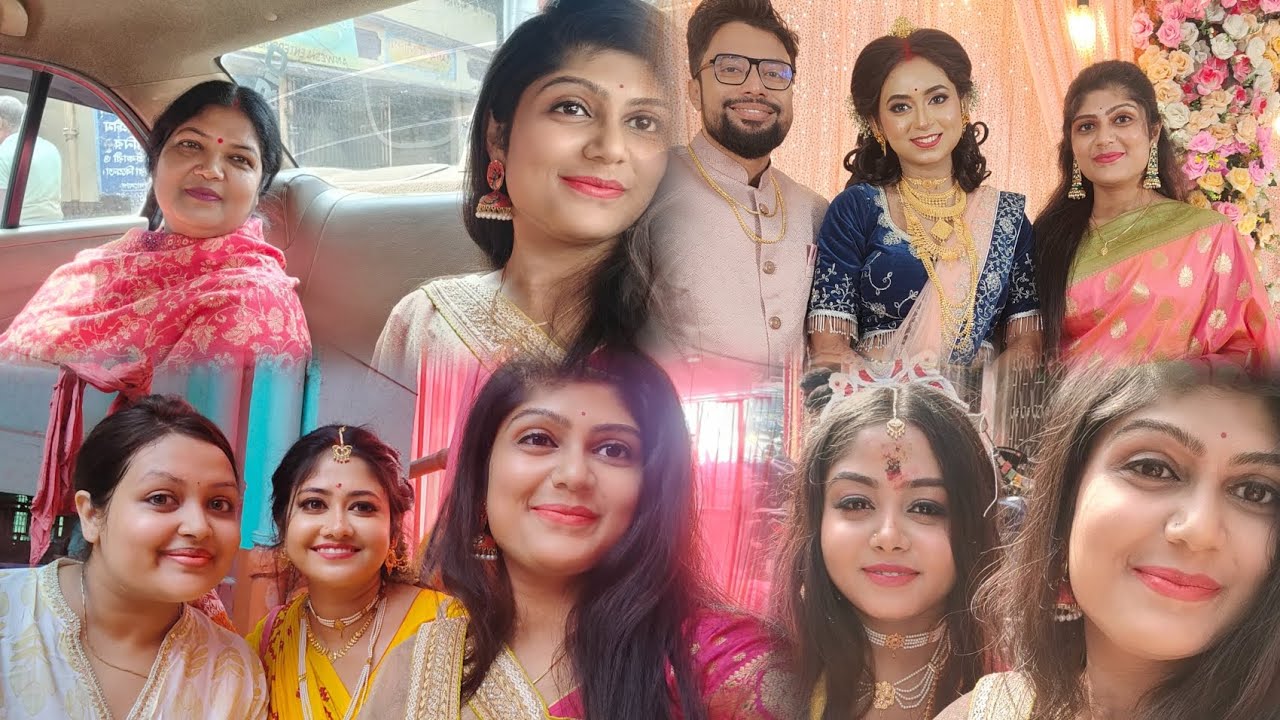 বোনের বিয়ে আর দাদার বৌভাত যখন একই দিনে 🙆‍♀️🙆‍♀️ দুটোই attend করতে হবে  😎😎