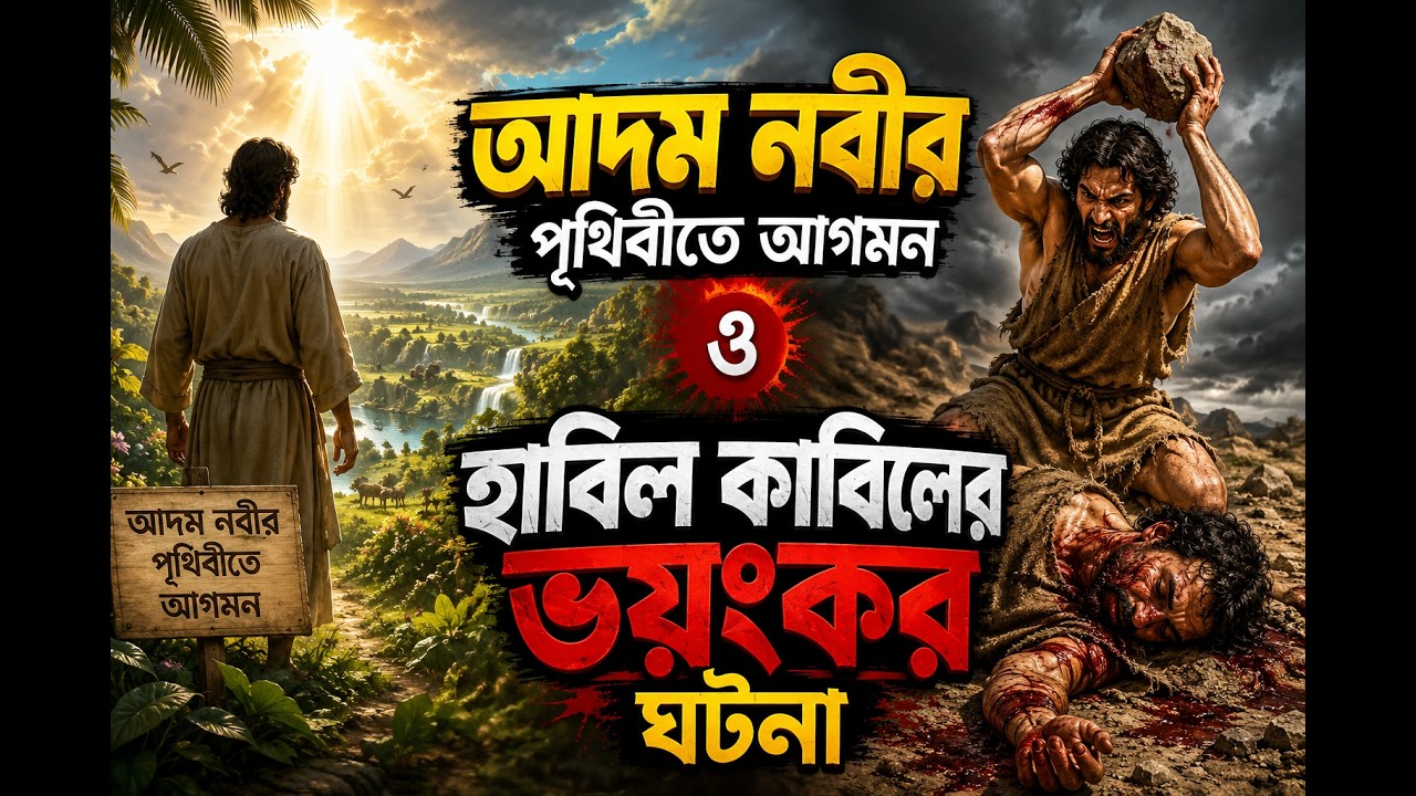 আদম নবীর পৃথিবীতে আগমন ও হাবিল কাবিলের ভয়ংকর ঘটনা