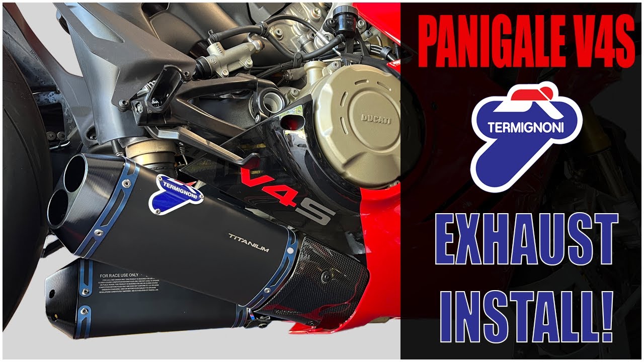 Ducati Panigale V4S Termignoni Exhaust Install! | +19 Horsepower GAIN!