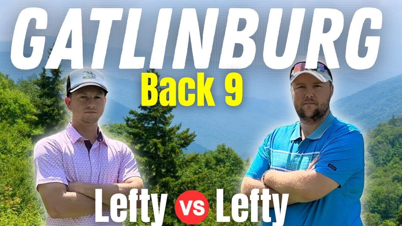 Who will win? Left Handed Golfers Play Mountain Golf! Back 9