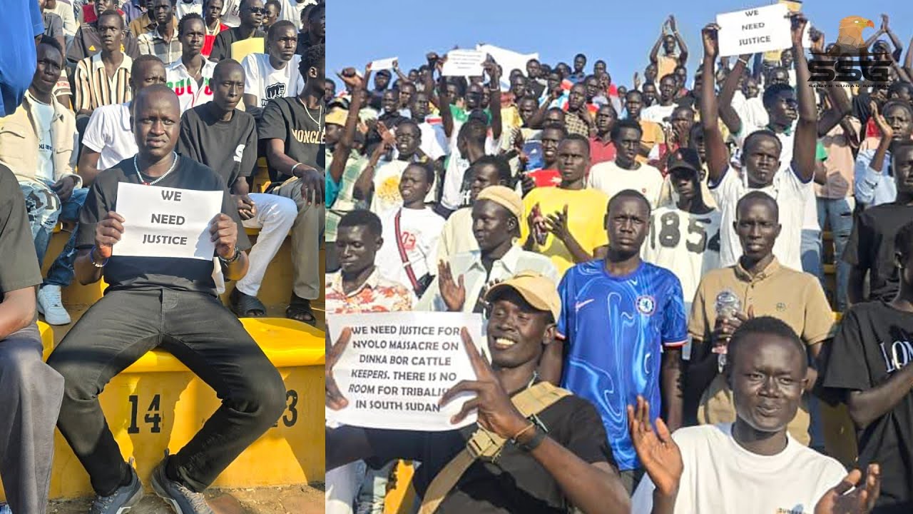 Juba Stadium Protests Against the Killings of 