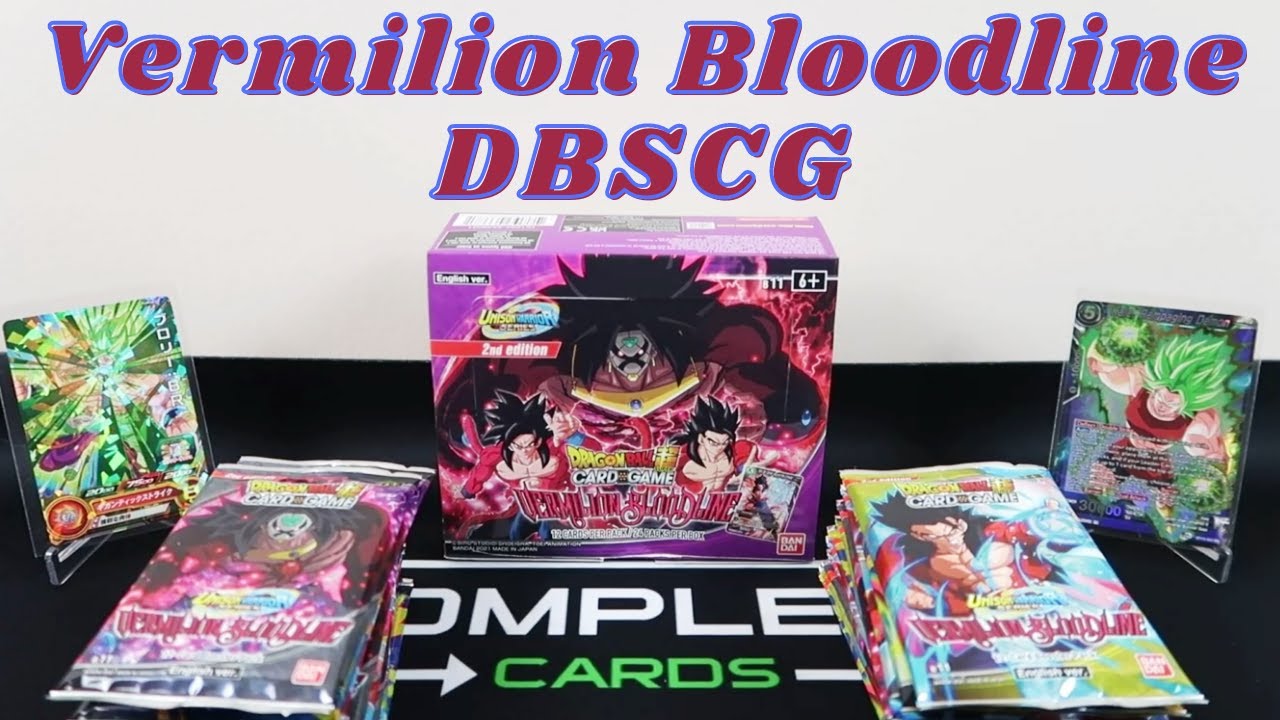 Dragon Ball Super Vermillion Bloodline 2nd Edition Booster Box Opening