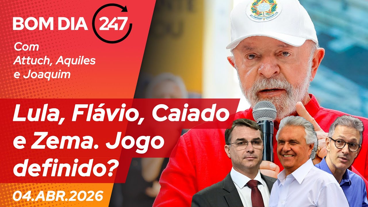 Dzień dobry 247: Lula, Fl&aacute;vio, Caiado i Zema. Koniec gry? (4.4.26)