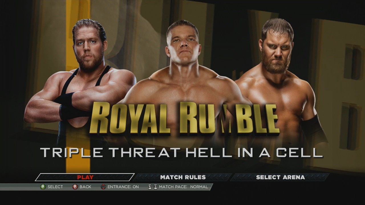 WWE 2K15: JACK SWAGGER VS. TYSON KIDD VS. CURTIS AXEL - TRIPLE THREAT HELL IN A CELL | GAMEPLAY