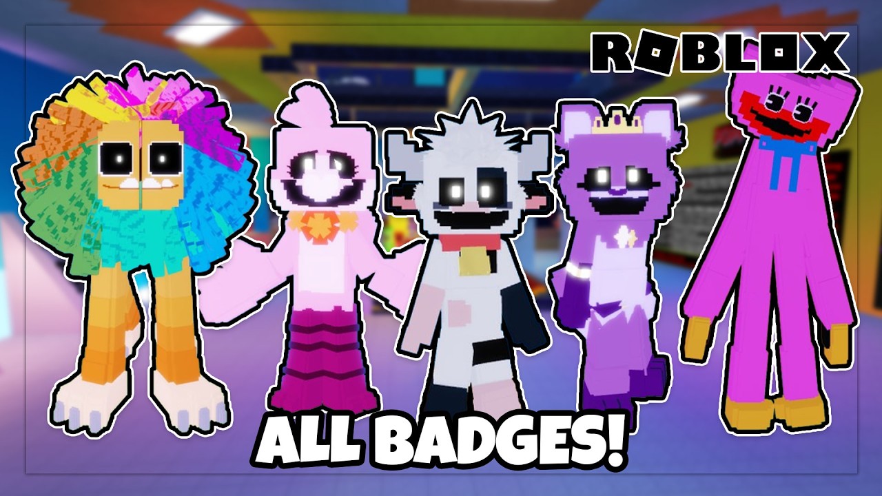 How to Get All 93 Badges in Poppy PlayTime RP World! - Roblox