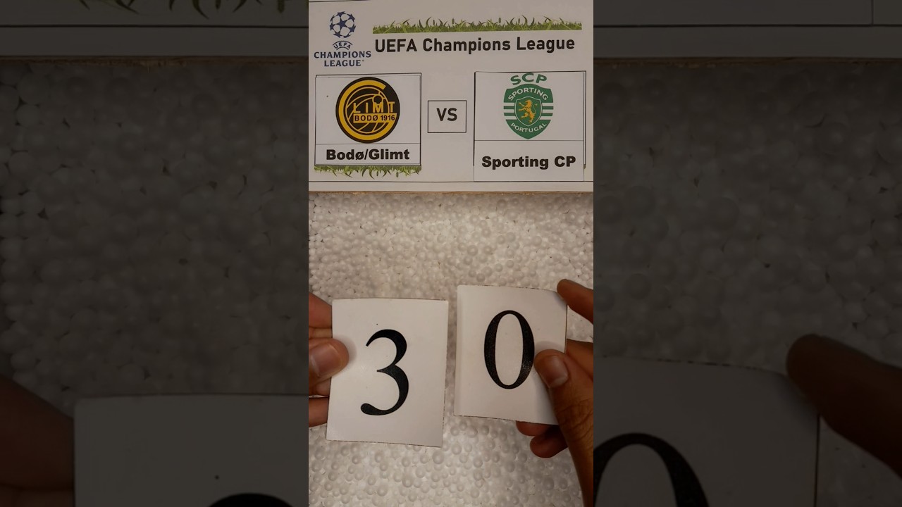 Round Of 16 Leg 1: Bod&oslash;/Glimt vs Sporting CP Fulltime 3-0 #bodoglimt #sportingcp #championsleague