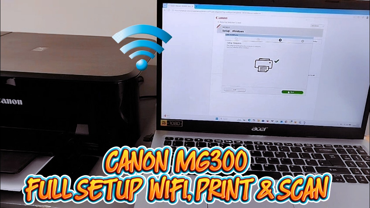 How to Connect Canon Printer to wireless network, Scan and Print