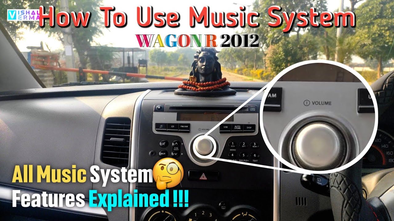 How To Use Company Fitted Music System Of Wagon R 2012 - All System Features Explained !!! 🤔