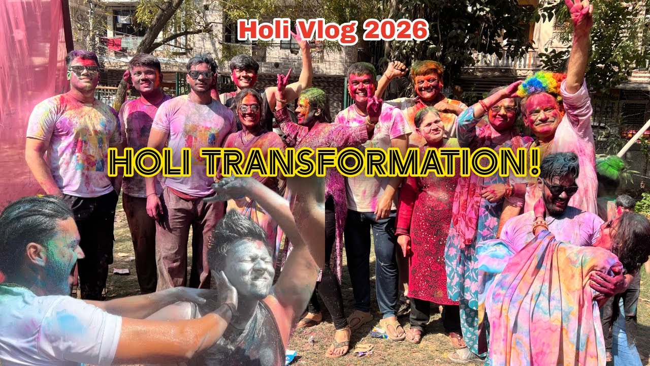 Holi 2026 Vlog | Crazy Holi Celebration with Family | Colors, Music & Fun 🌈 | Soundofvlogger
