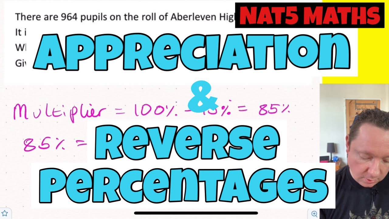 National 5 Maths | Appreciation & Reverse | Percentages Questions