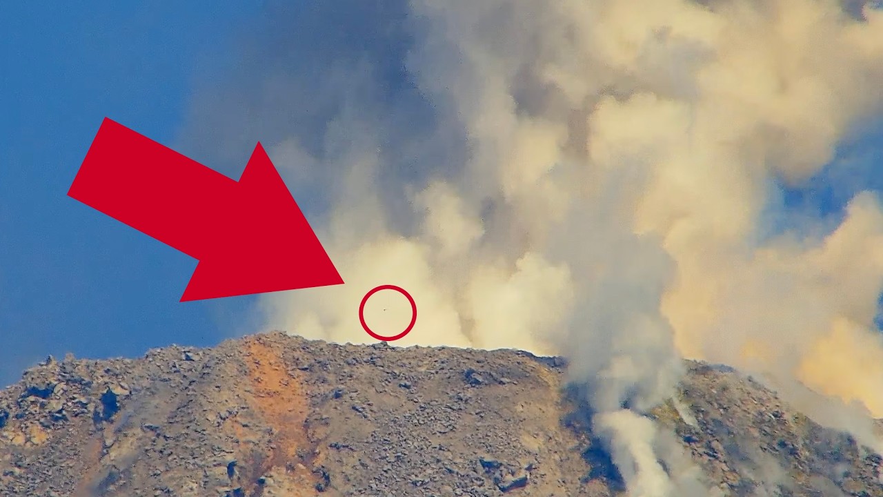 Feb 6, 2026: Birds Flying by Santiaguito Volcano Provide Size Perspective, Guatemala