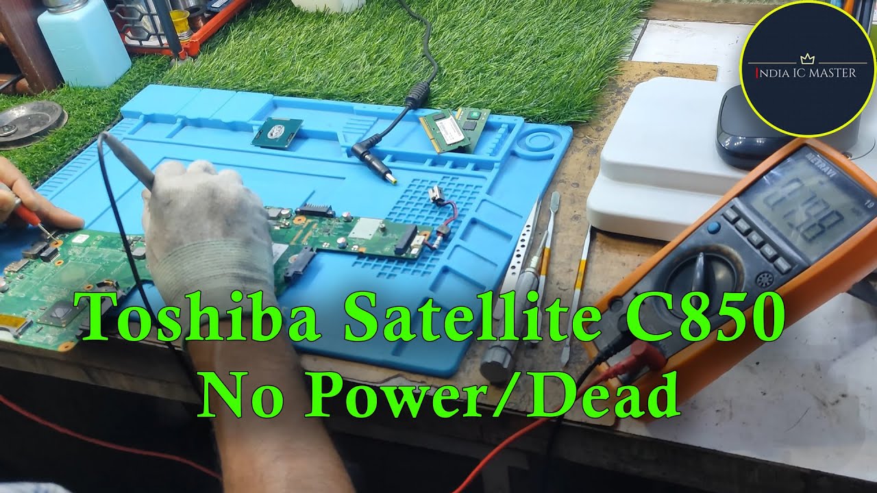 Toshiba Satellite C850 No Power/Dead Repaired/Fixed....