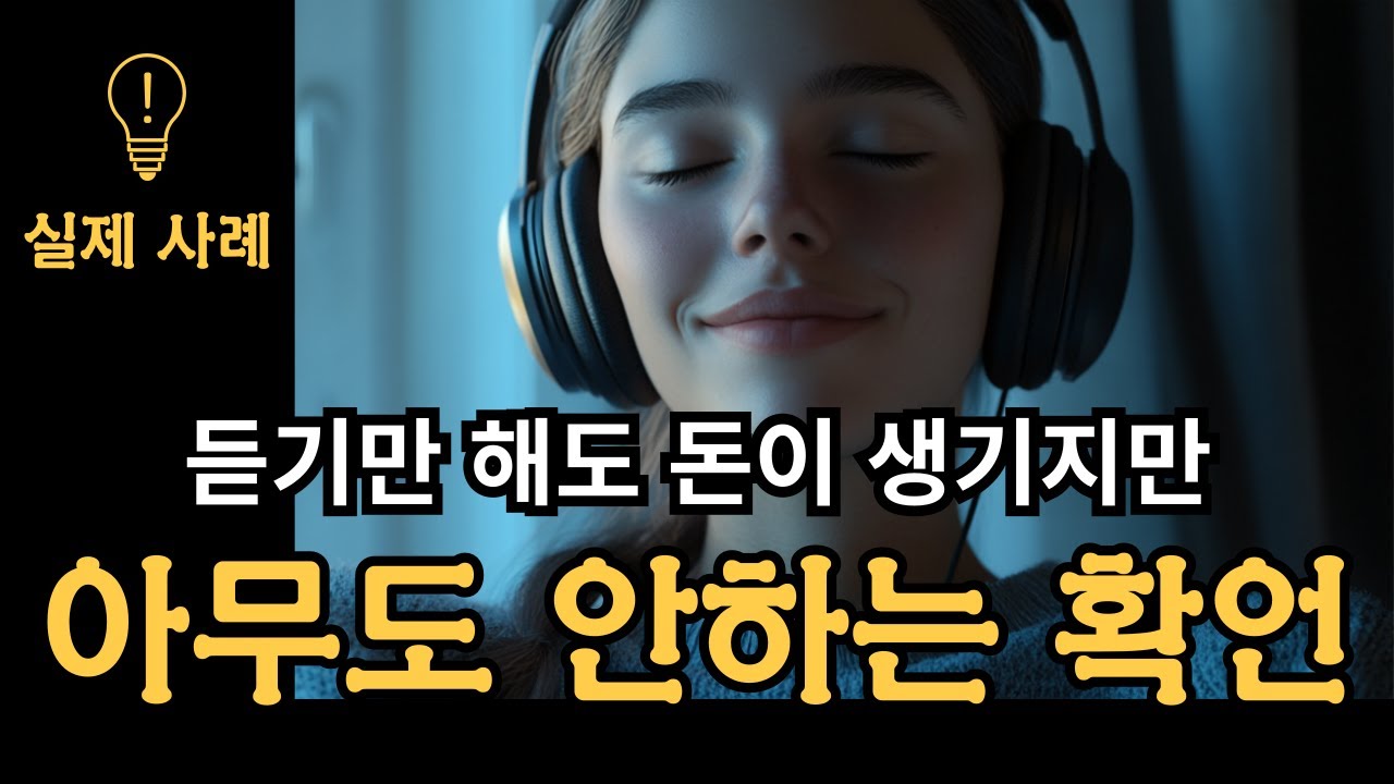 더 많은 돈이 생기는 세상 가장 강력한 확언 | 책 