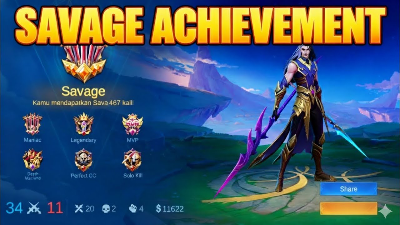 20kills+savage!!!!lagi lagi arlot membuat musuh menangis pakai build andalan????