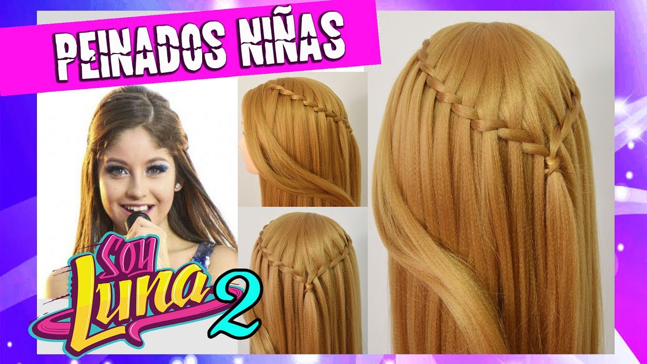Peinado SOY LUNA Temporada 2 💗 Peinados y Trenzas con Cascada Faciles y Rapidos
