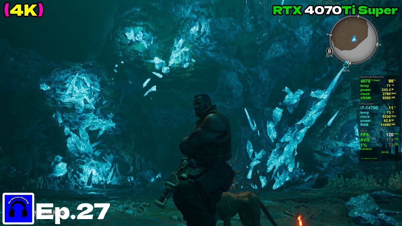 Final Fantasy 7 Rebirth (PC) Gameplay (with Benchmark) (1440p) (2025) - RTX 4070 Ti Super Ep.27