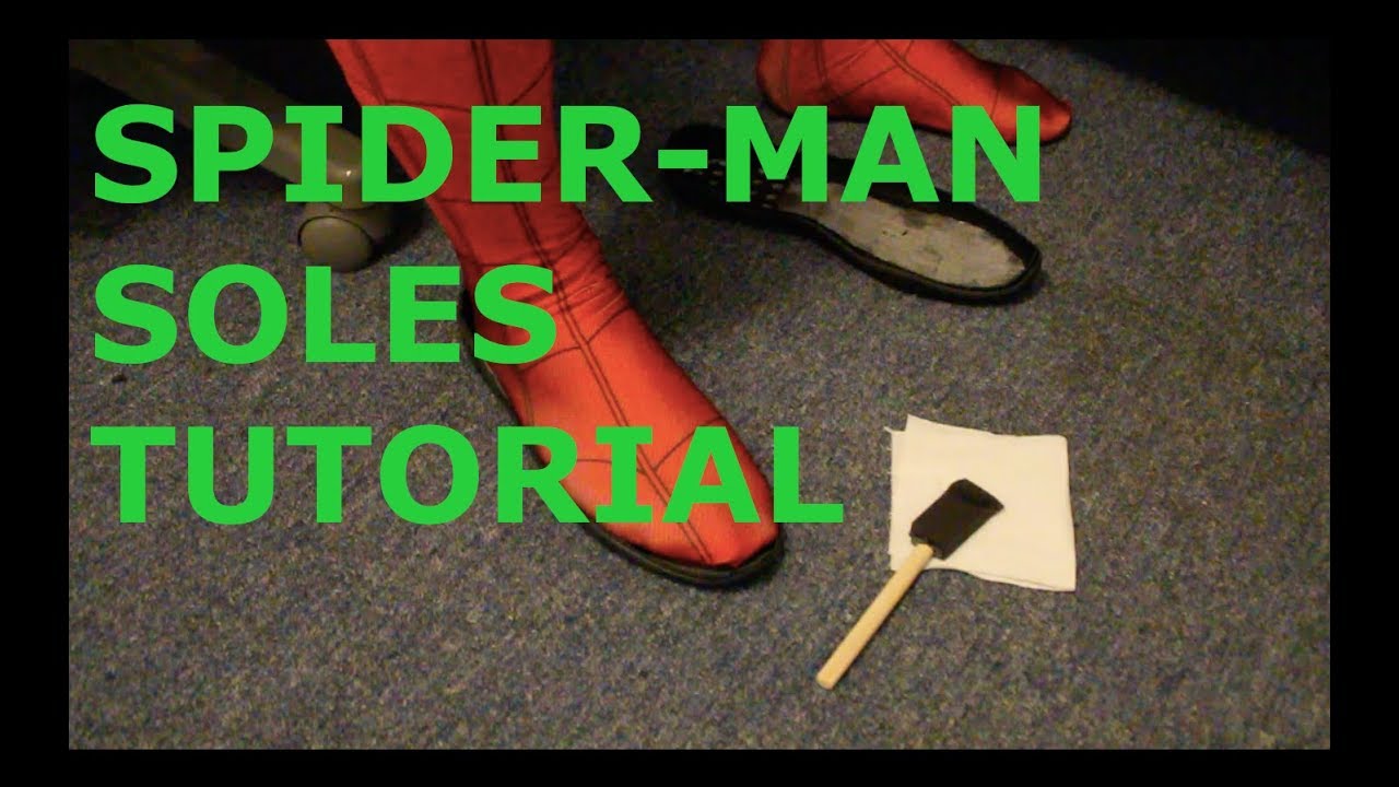 How to attach soles to Spiderman Cosplay suit
