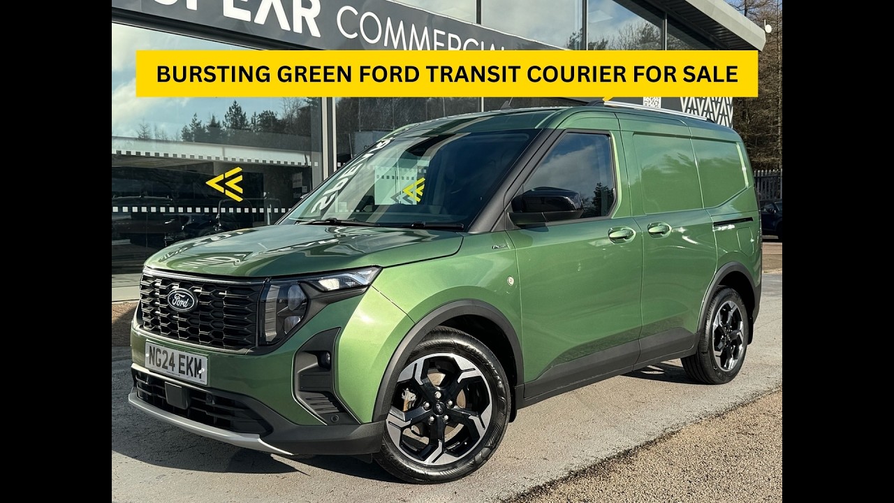 BURSTING GREEN FORD TRANSIT COURIER FOR SALE